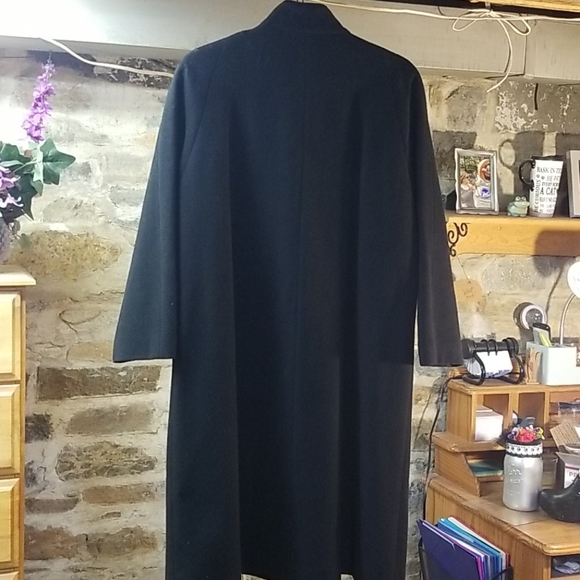 Forecaster of Boston Black Wool Dress Coat - Picture 3 of 3